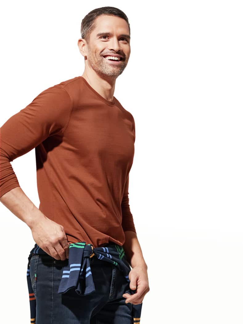 Langarm-Shirt Rundhalsausschnitt Terra