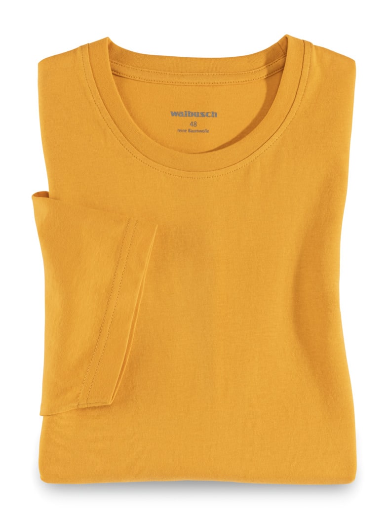 T-Shirt Rundhalsausschnitt Safran