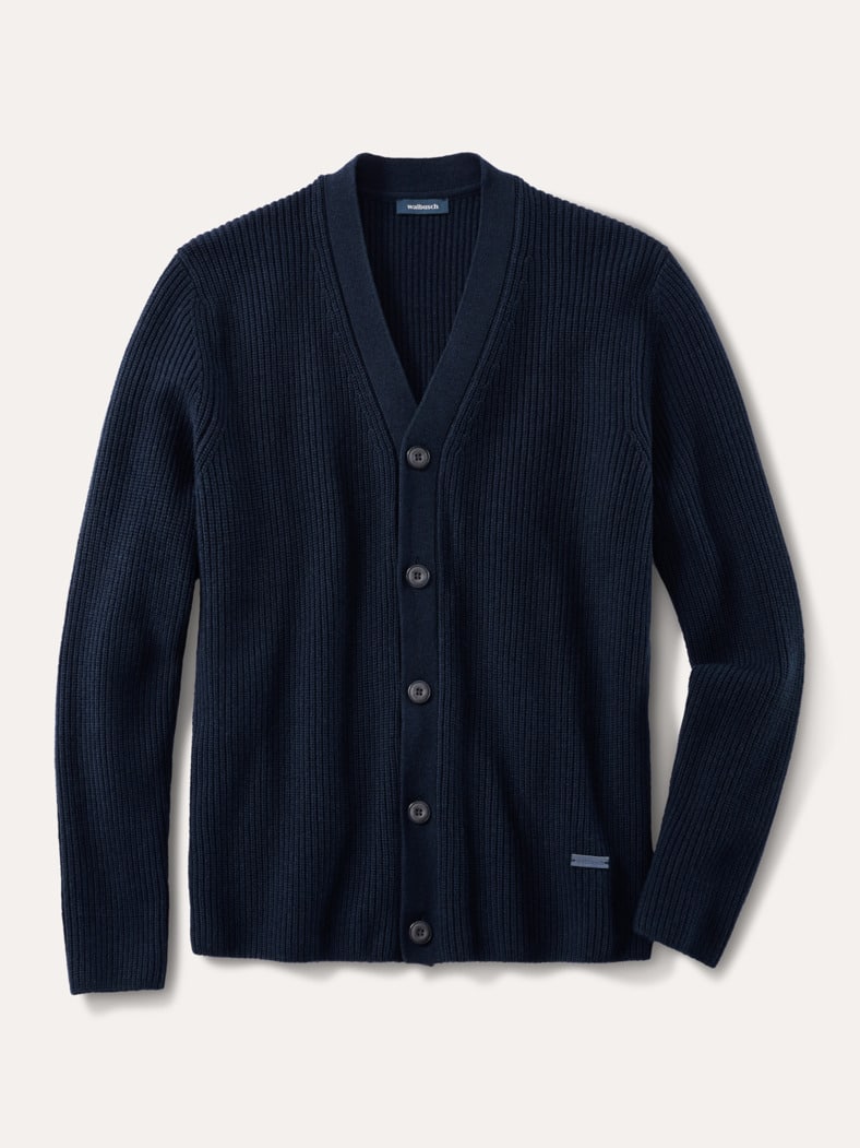 Patentstrick-Cardigan Navy