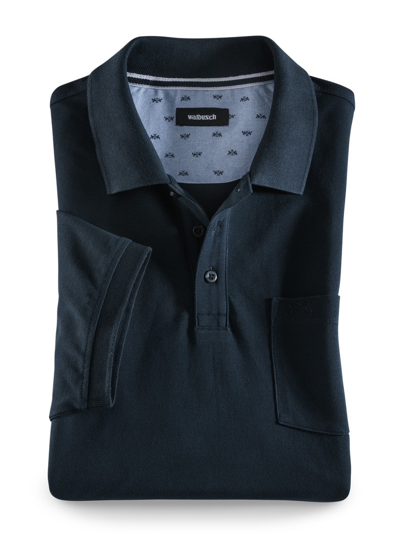 Pique-Polo Pima Cotton Marine