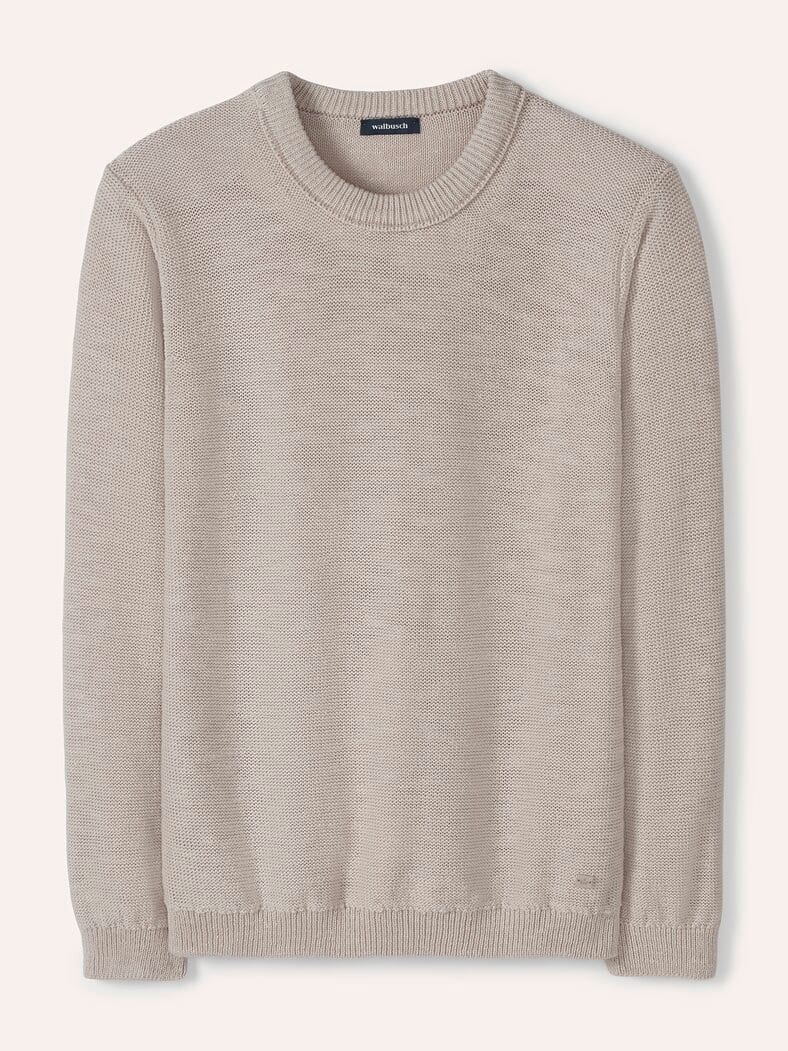 Premium Leinen-Pullover Natur