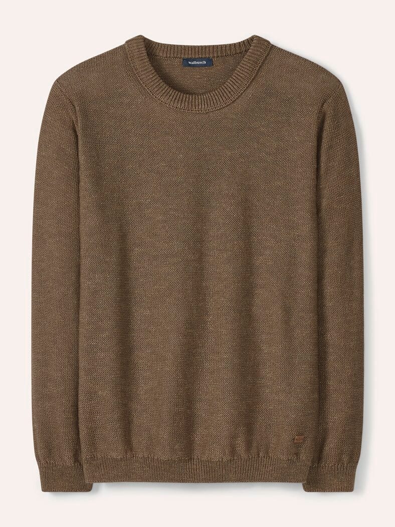 Premium Leinen-Pullover Latte