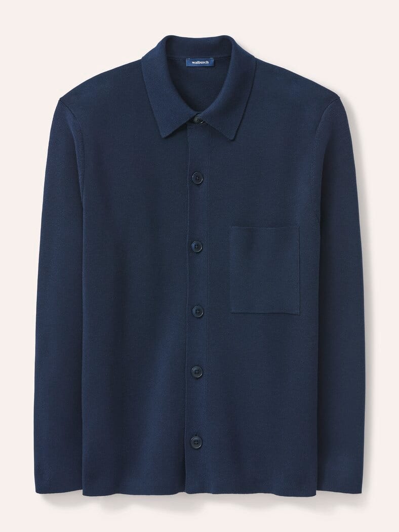 Milano Strickjacke mit Baumwolle Marine