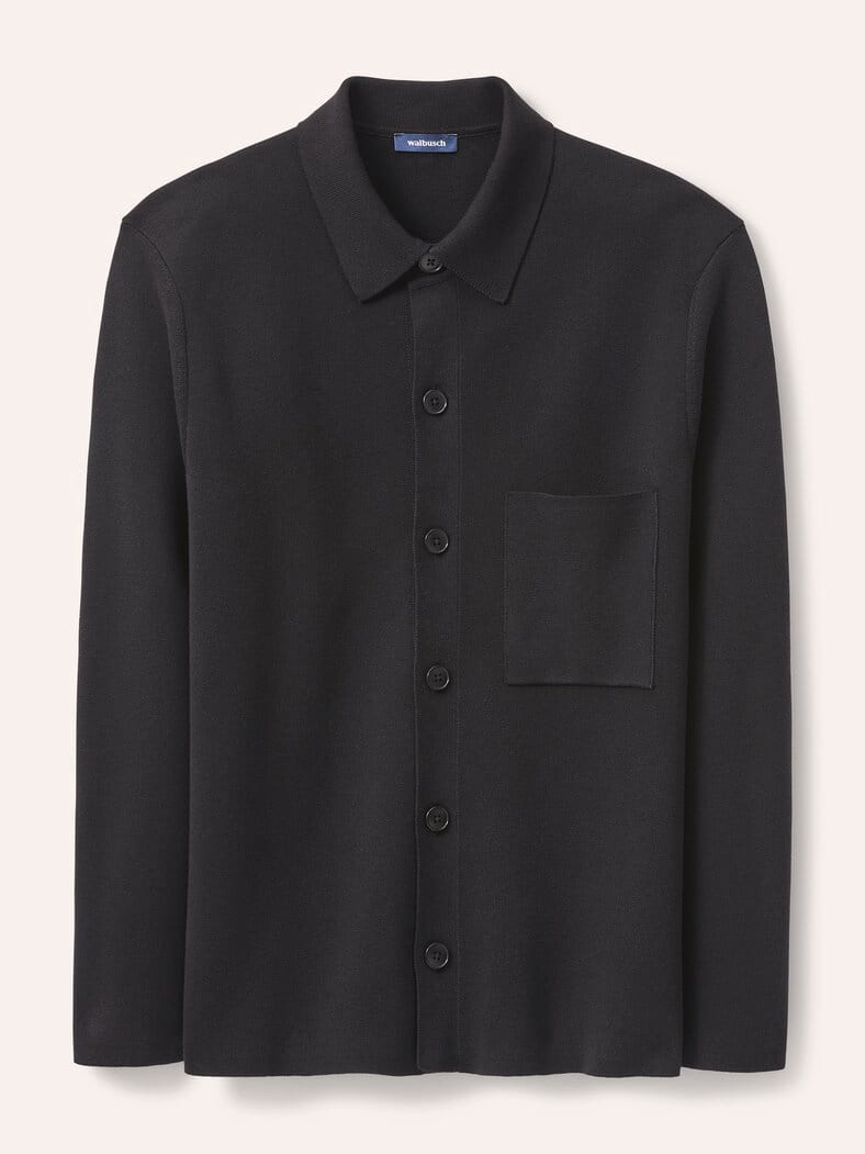 Milano Strickjacke mit Baumwolle Schwarz