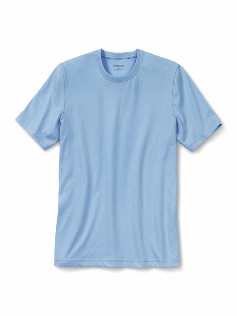 T-Shirt Rundhalsausschnitt Hellblau