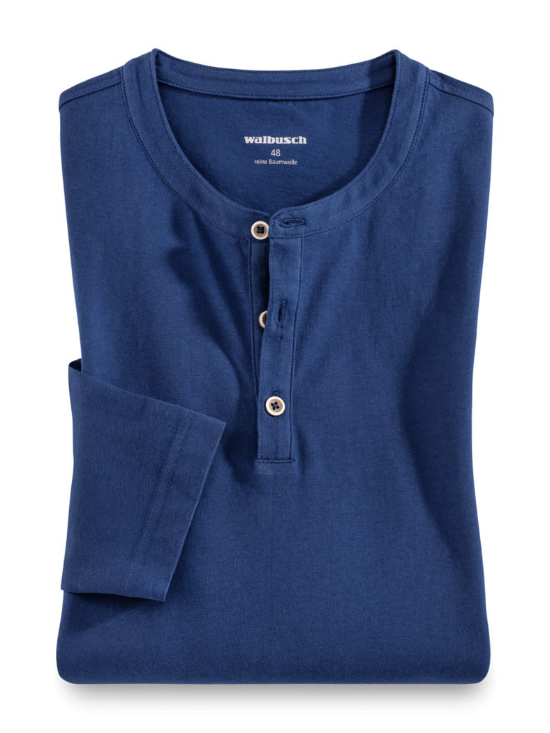 Henley-Shirt Blau
