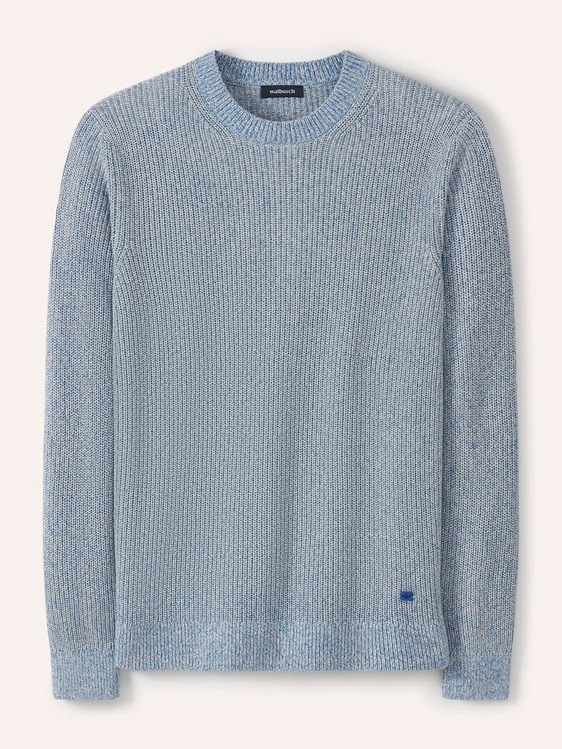 Mouline Pullover Mittelblau