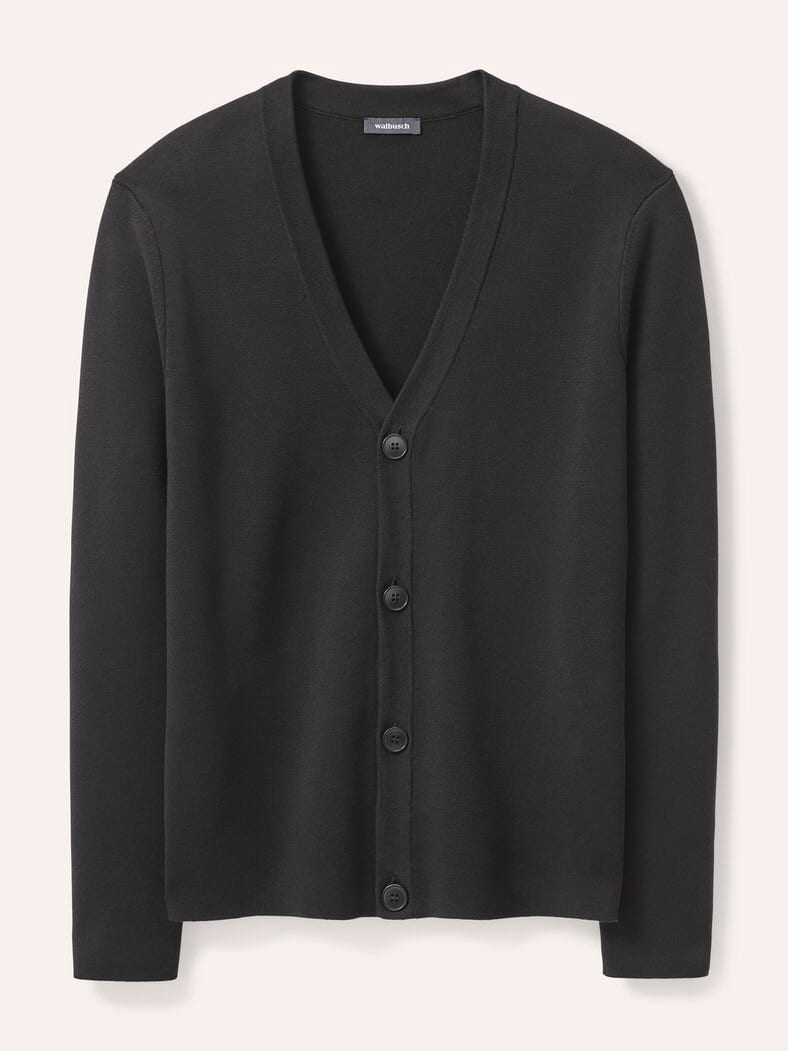 Milano Cardigan mit Baumwolle Schwarz
