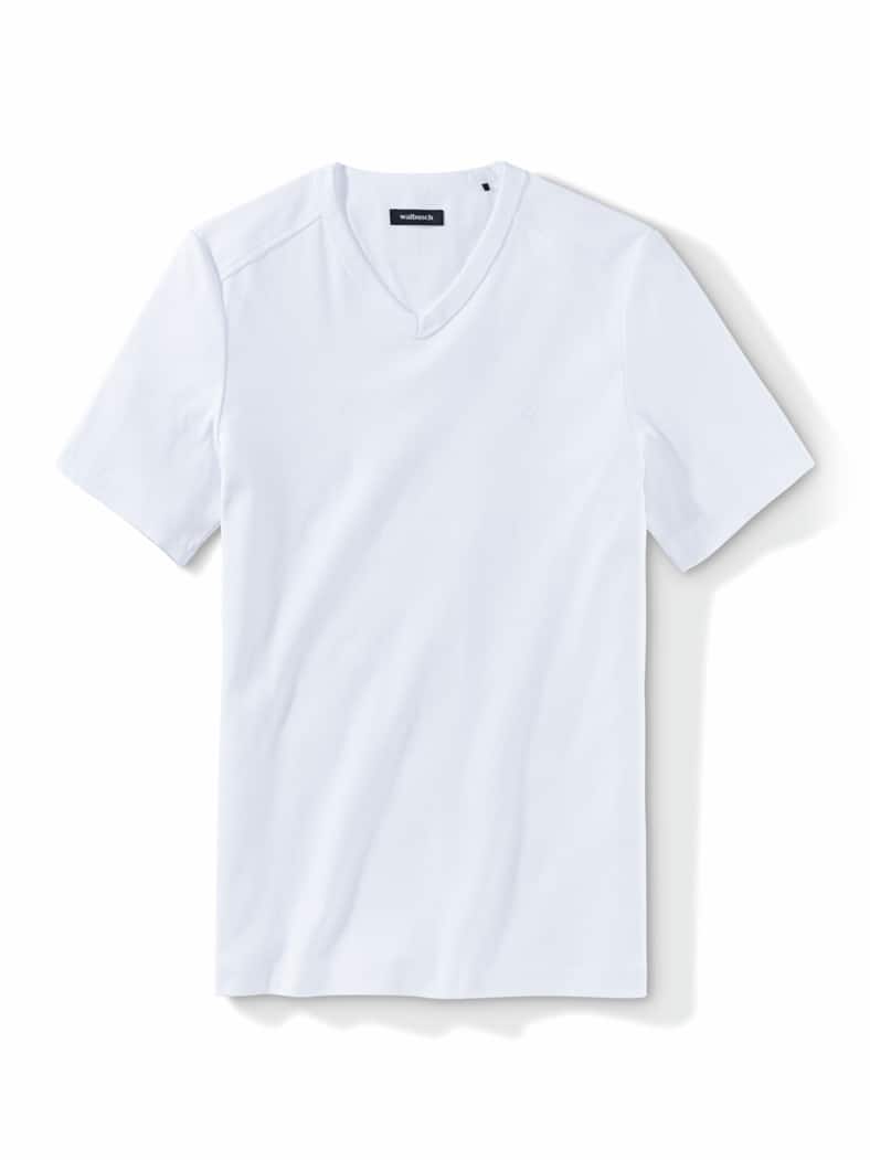 Zu schade für drunter-Shirt V-Neck Weiß