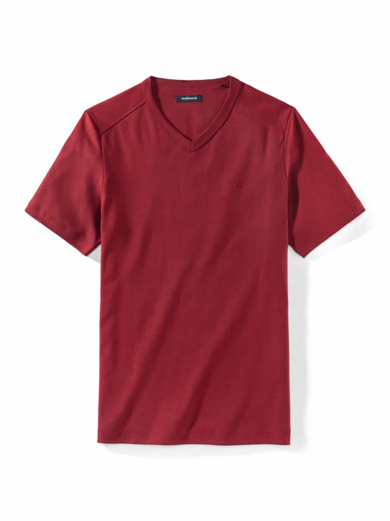 Zu schade für drunter-Shirt V-Neck Rot