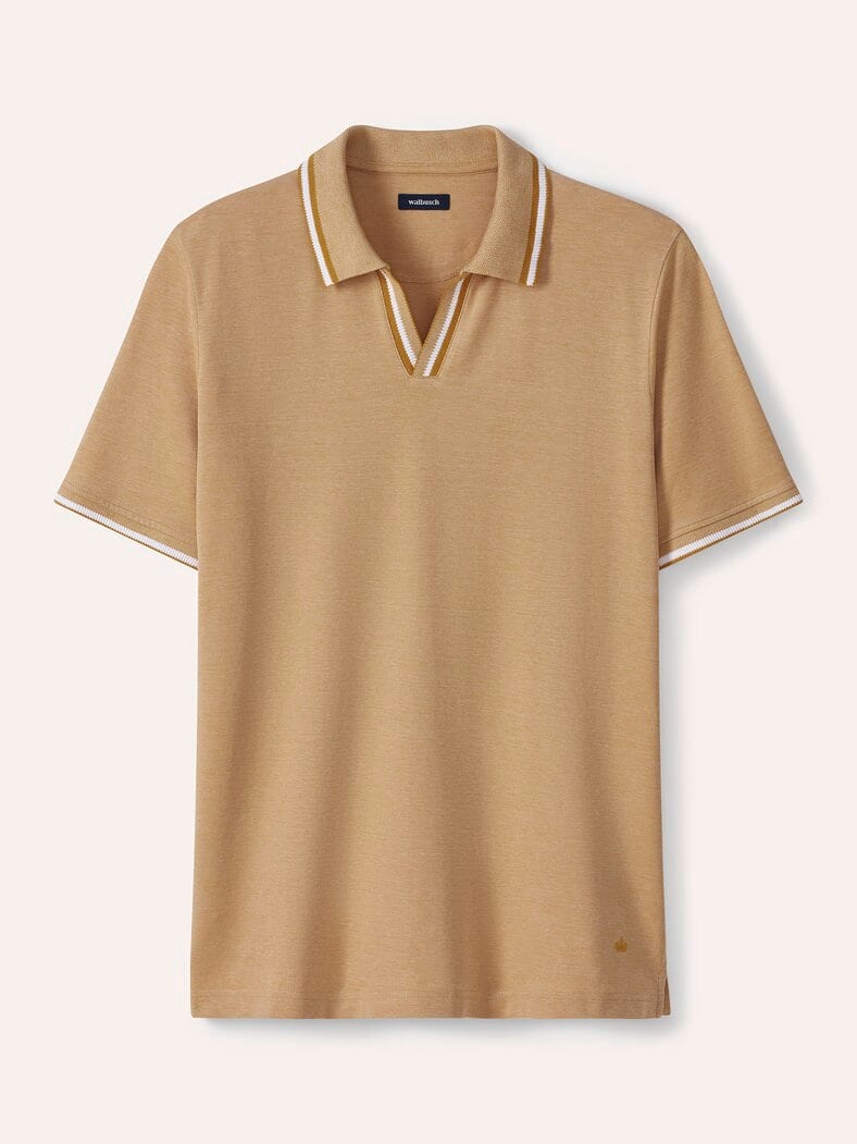 Bi Colour Polo Goldgelb