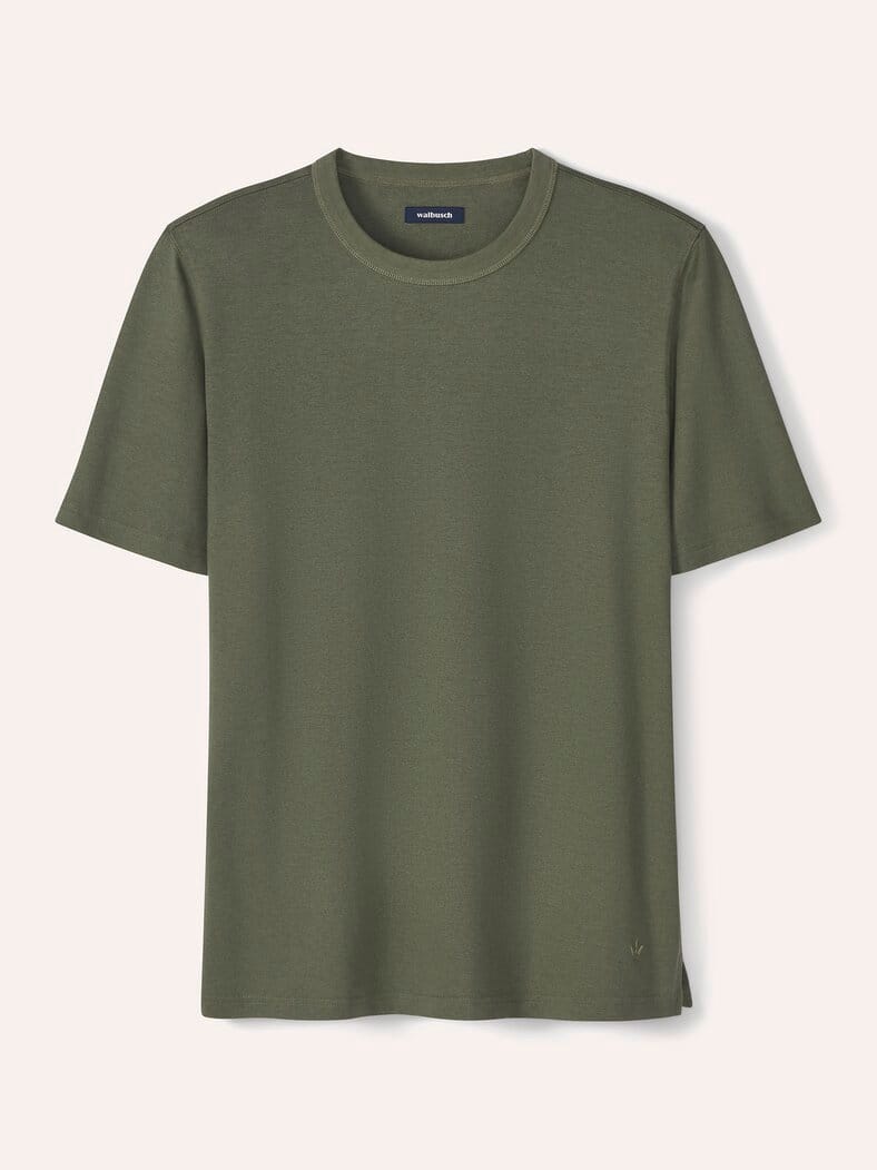 Leinen T-Shirt Khaki