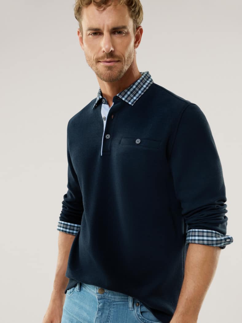 Hemdpullover 2.0 Marine