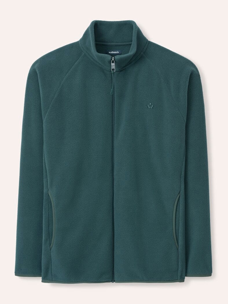 Zippjacke aus Polarfleece Blaugrün