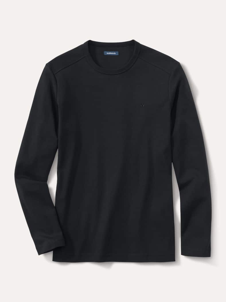 Langarm Zu schade für Drunter-Shirt Schwarz