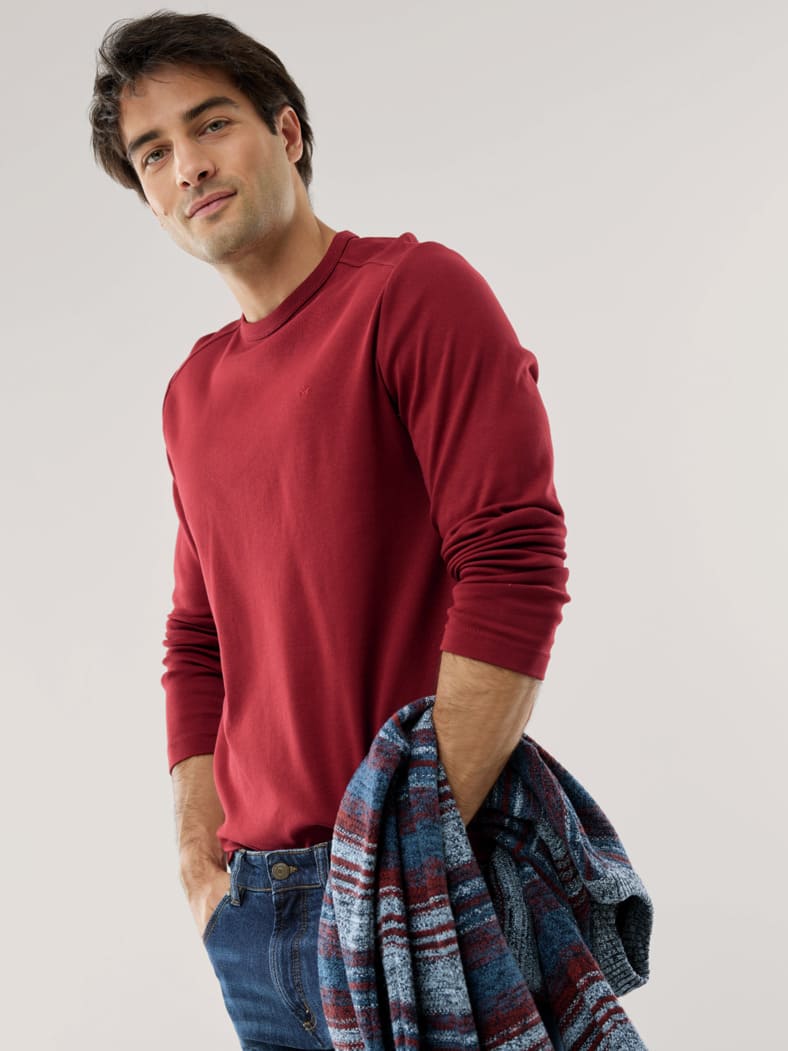 Langarm Zu schade für Drunter-Shirt Rot