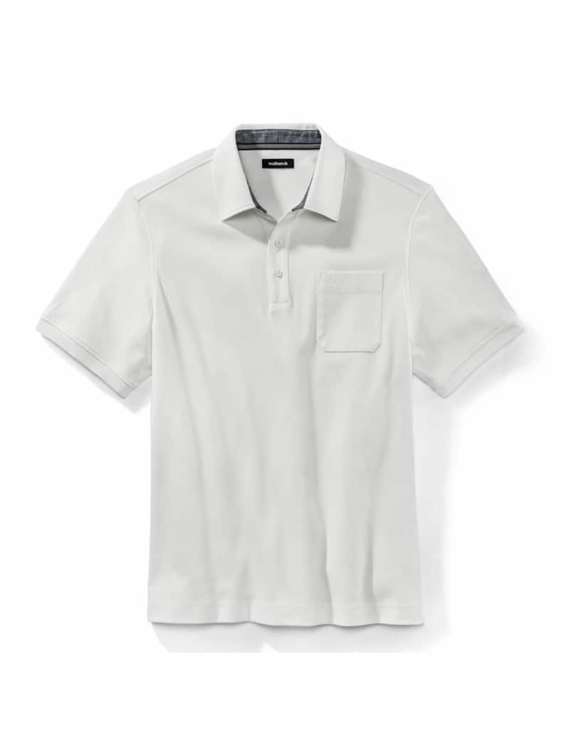 Walbusch-Kragen Polo Weiß