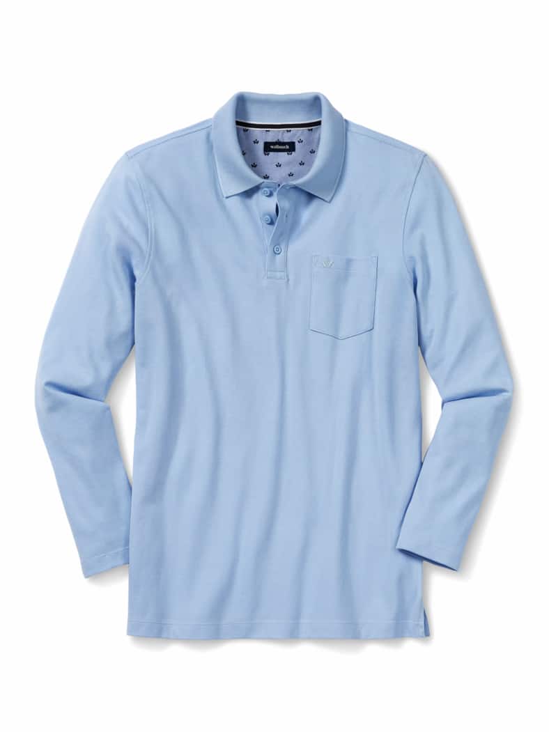 Pique-Polo Pima Cotton Hellblau