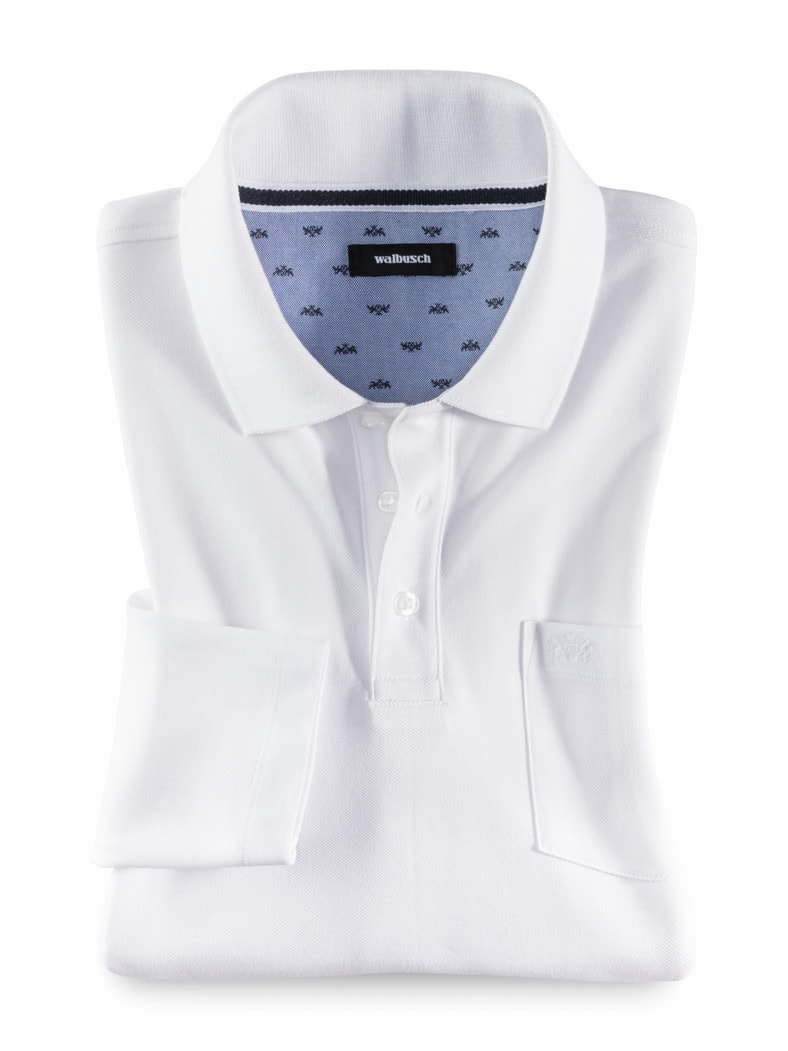Pique-Polo Pima Cotton Weiß