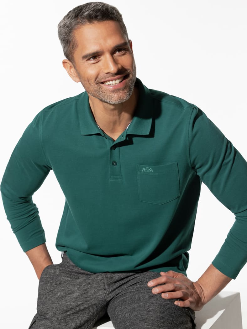 Pique-Polo Pima Cotton Dunkelgrün