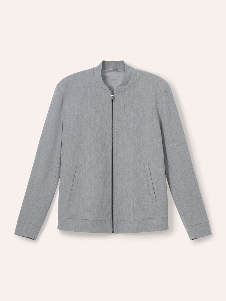 Blouson mit Stehkragen Grau