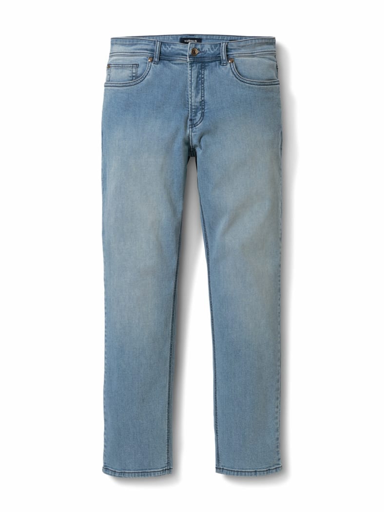 Jeans Sattlerstich Bleached