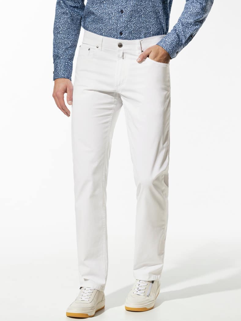Extraglatt High Stretch Five-Pocket Weiß