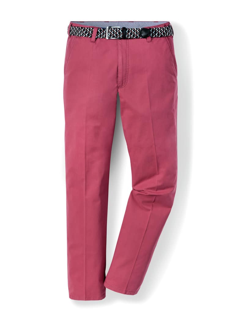 Extraglatt-Stretchbund-Chino Rosenholz
