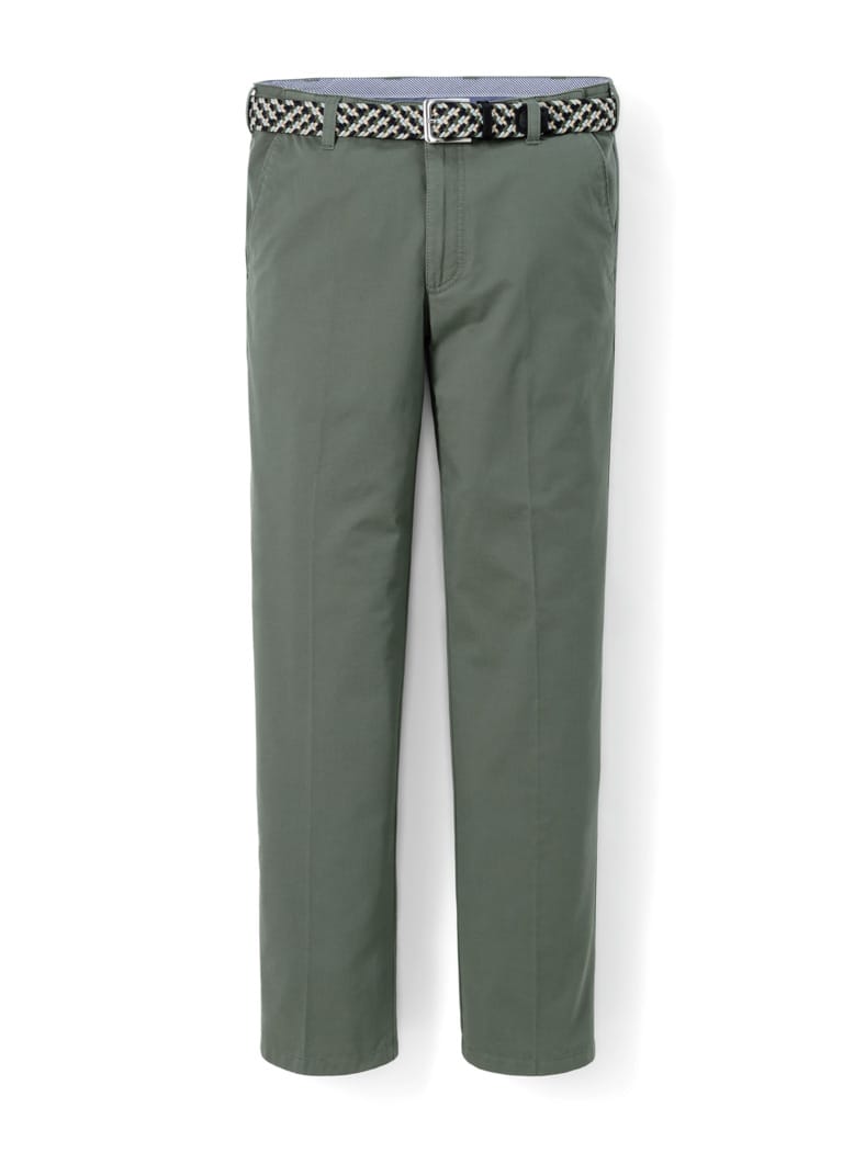 Extraglatt-Stretchbund-Chino Salbei