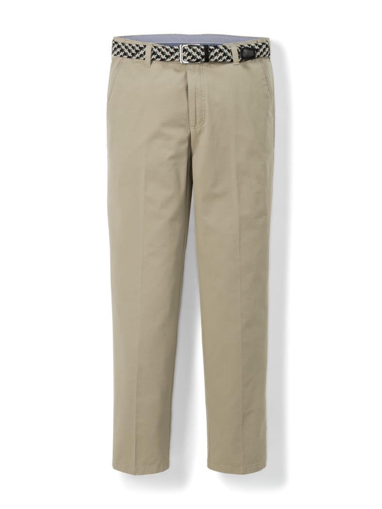 Extraglatt-Stretchbund-Chino Beige