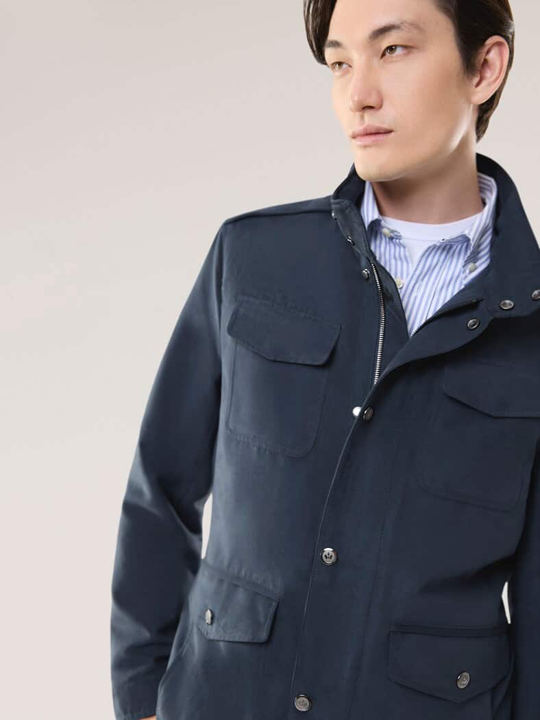 Ultraskin Multitaschen Jacke Marine