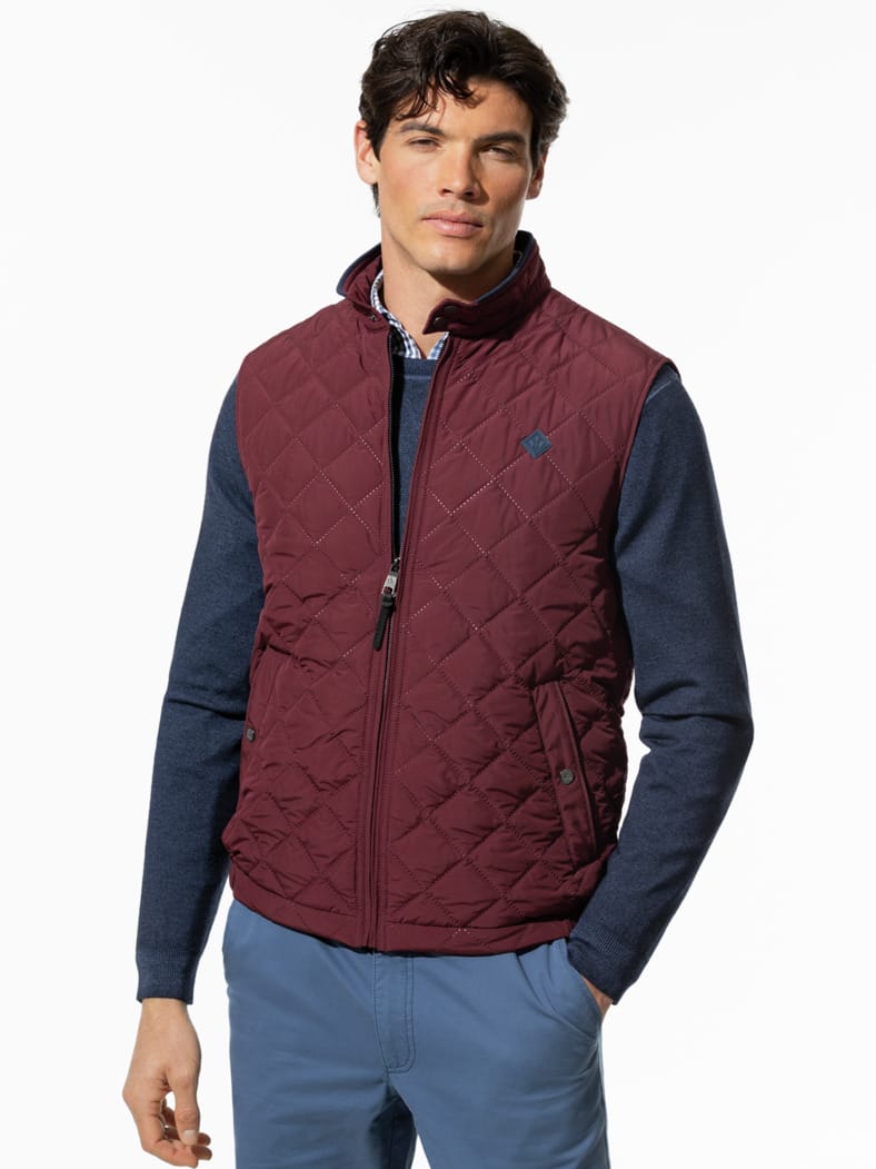 Ultrasonic Leichtsteppweste Bordeaux