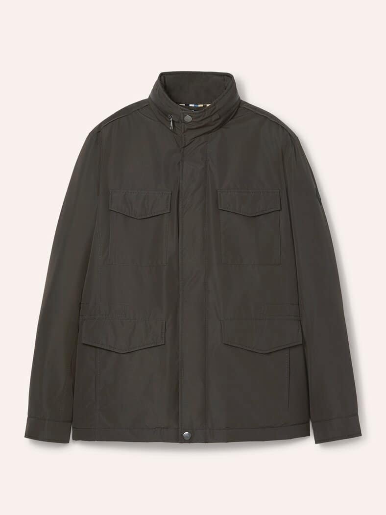 Wärmende Langjacke mit 9 Taschen Dunkelbraun