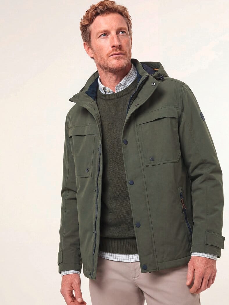 Wasserdichte Funktionsjacke Oliv