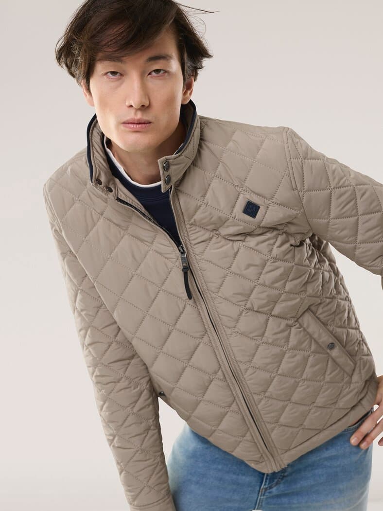 Ultrasonic Leichtsteppjacke Beige