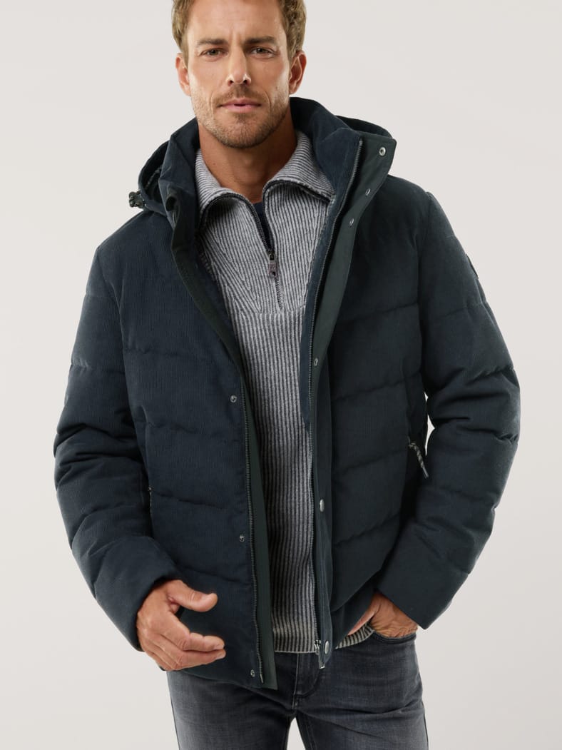 Cord Steppjacke Marine