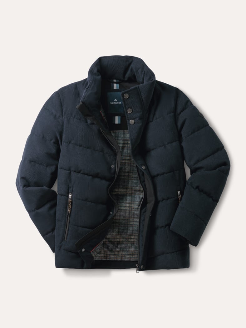 Cord Steppjacke Marine