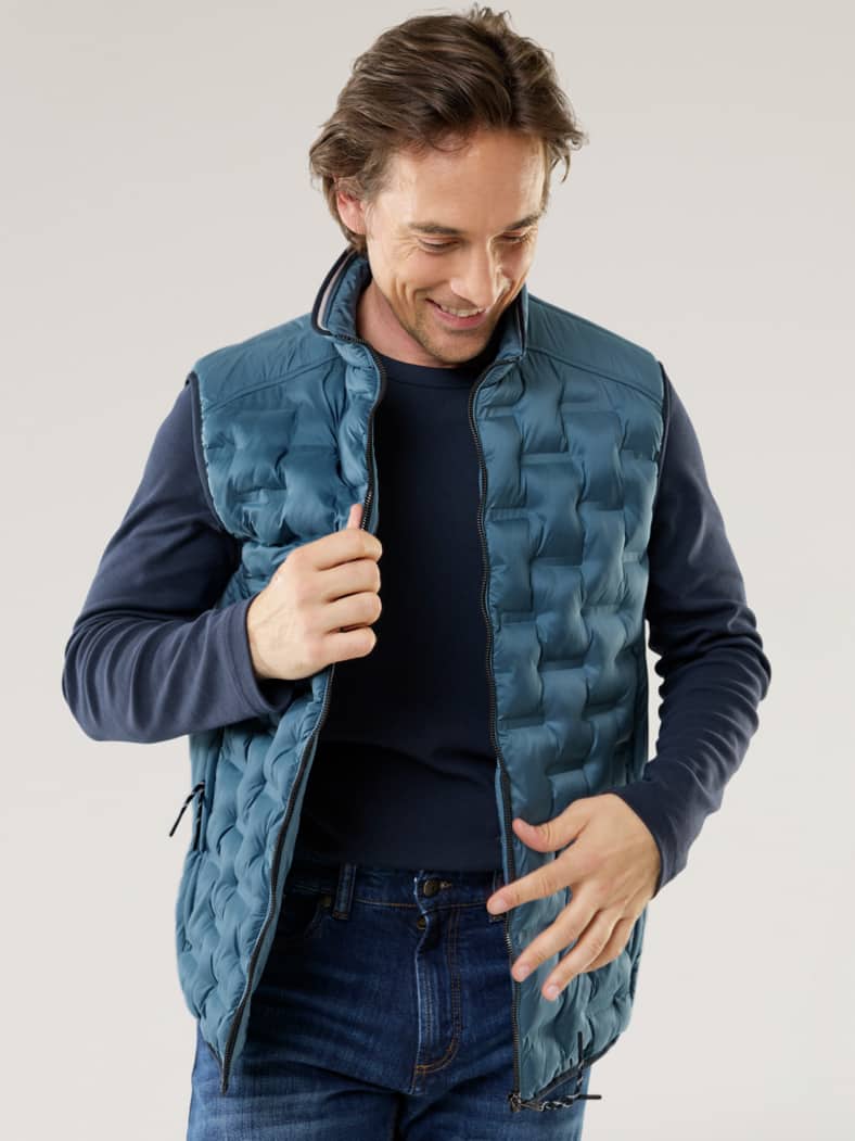 Klimakammern Leichtweste Rauchblau