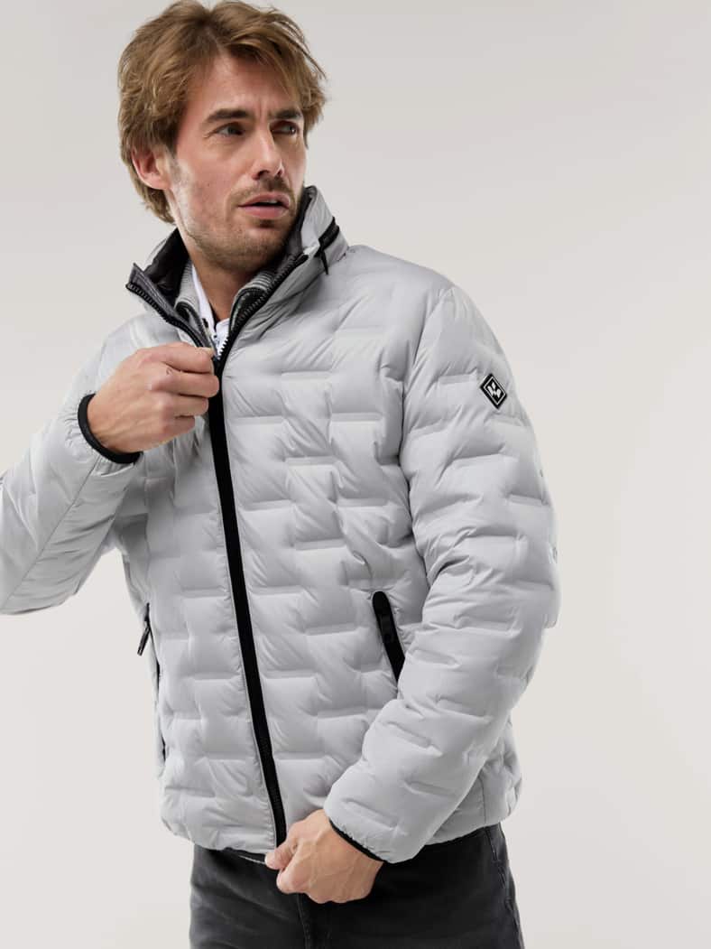 Daunen Steppjacke Ecru