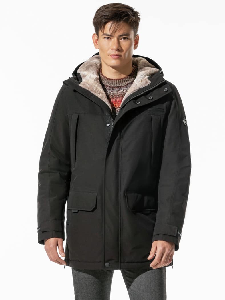 Aquastop Eisbrecher-Parka Schwarz