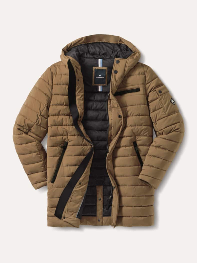 Leichtsteppmantel Karamel