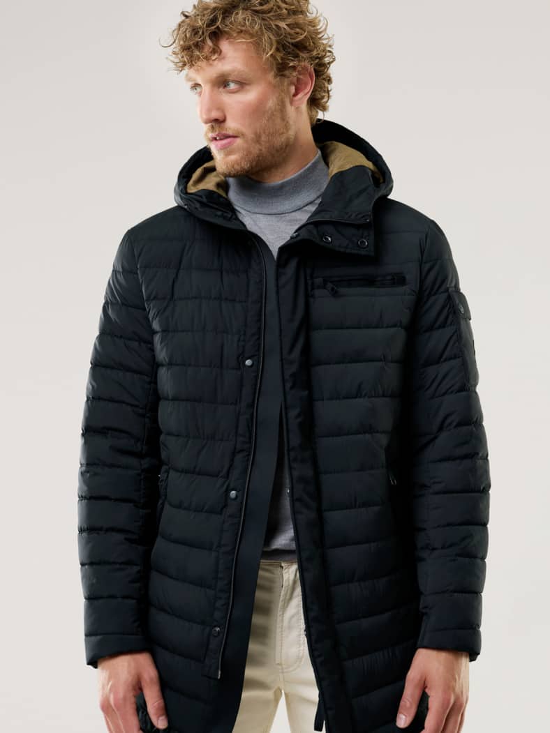 Leichtsteppmantel Schwarz