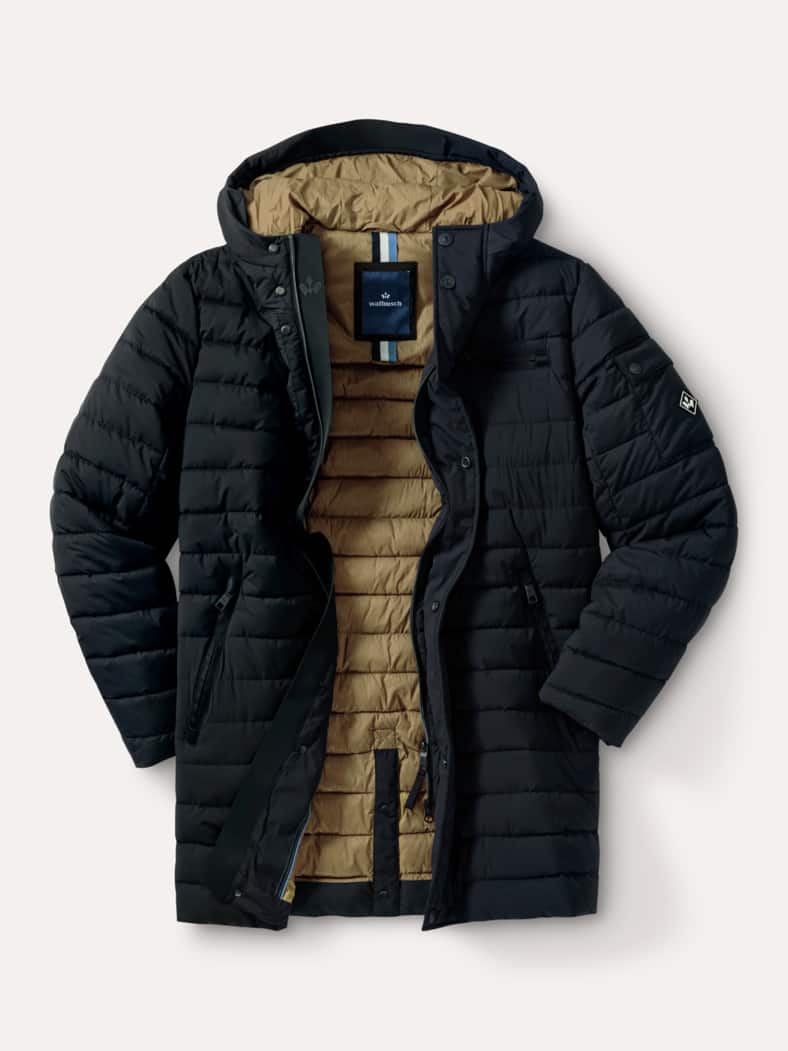 Leichtsteppmantel Schwarz