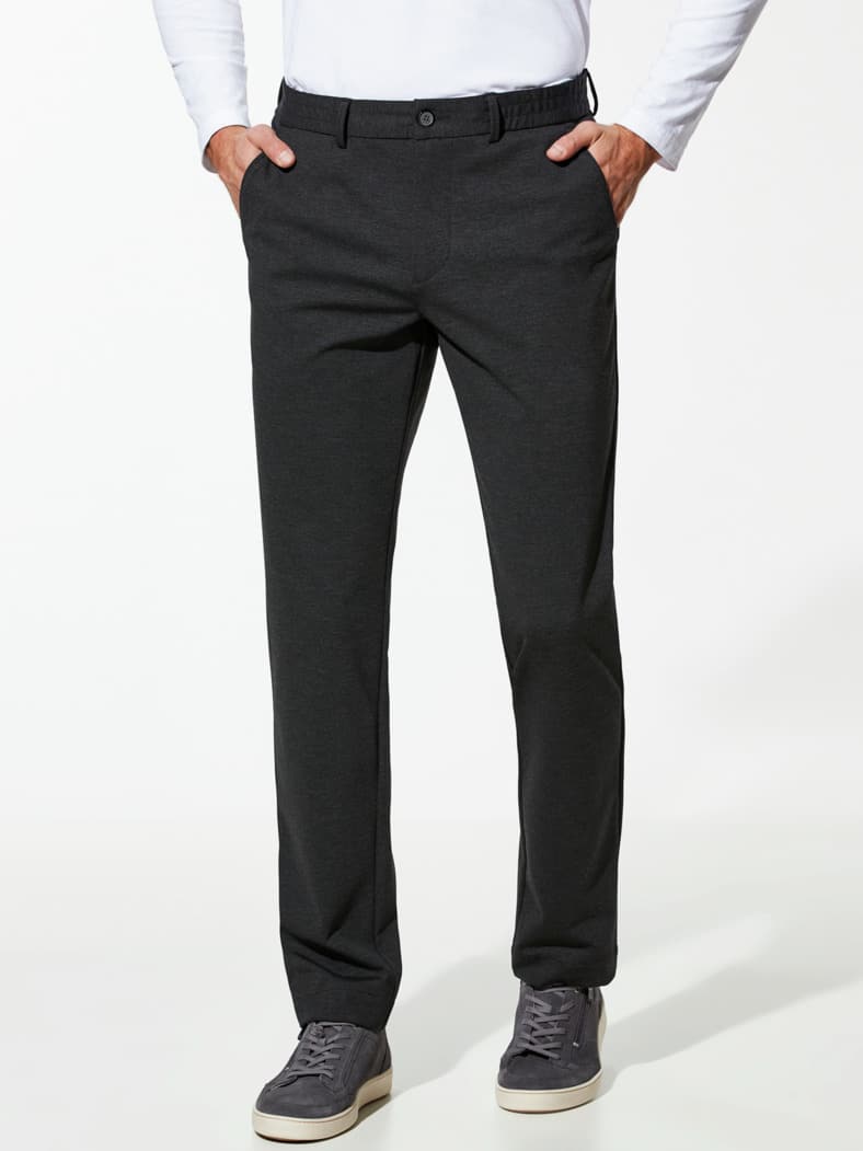 Extraglatt-Travelhose Anthrazit