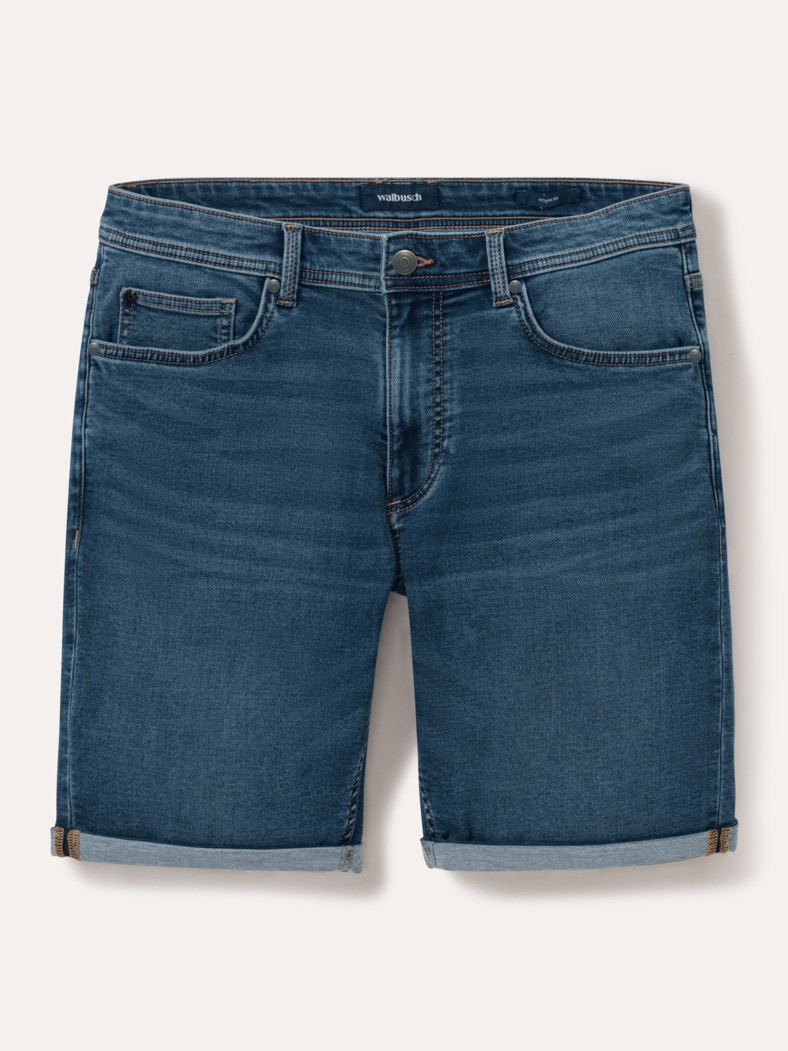 Jogger-Jeans Shorts Blue