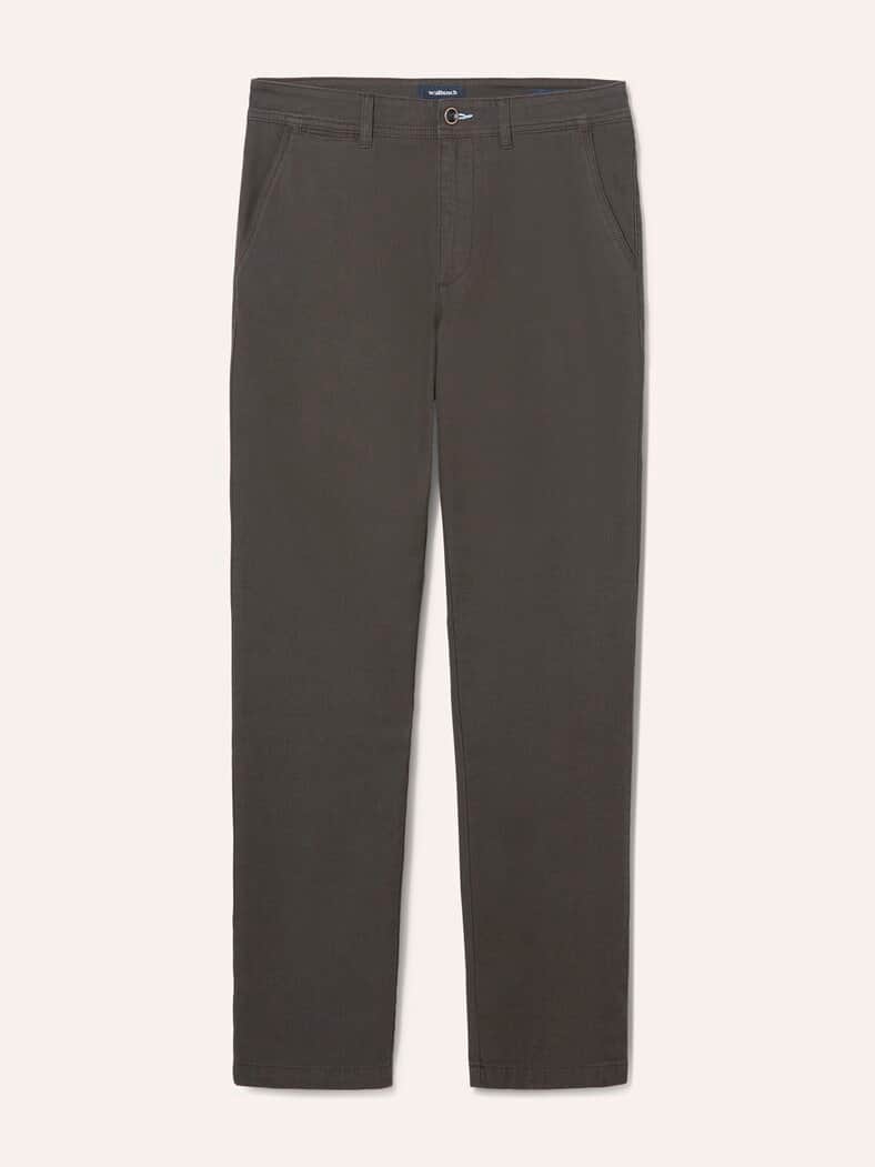 Chino aus Baumwollstretch Dunkelbraun
