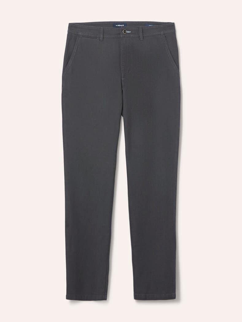 Chino aus Baumwollstretch Dunkelgrau