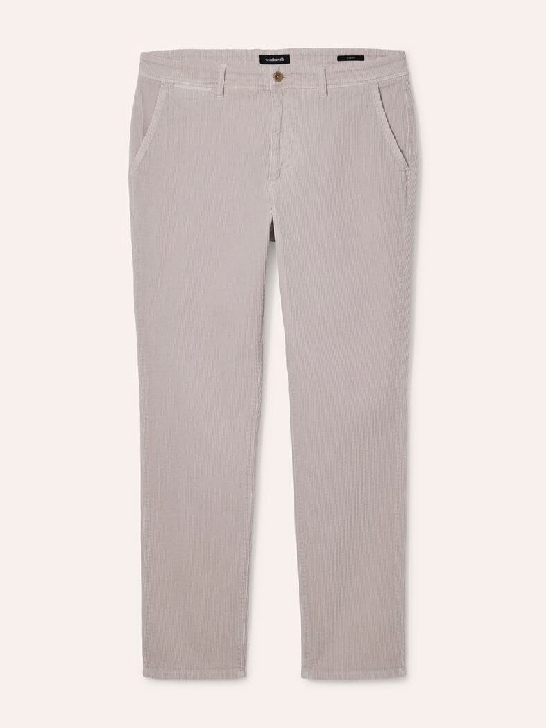 Cordhose aus weicher Baumwolle Offwhite