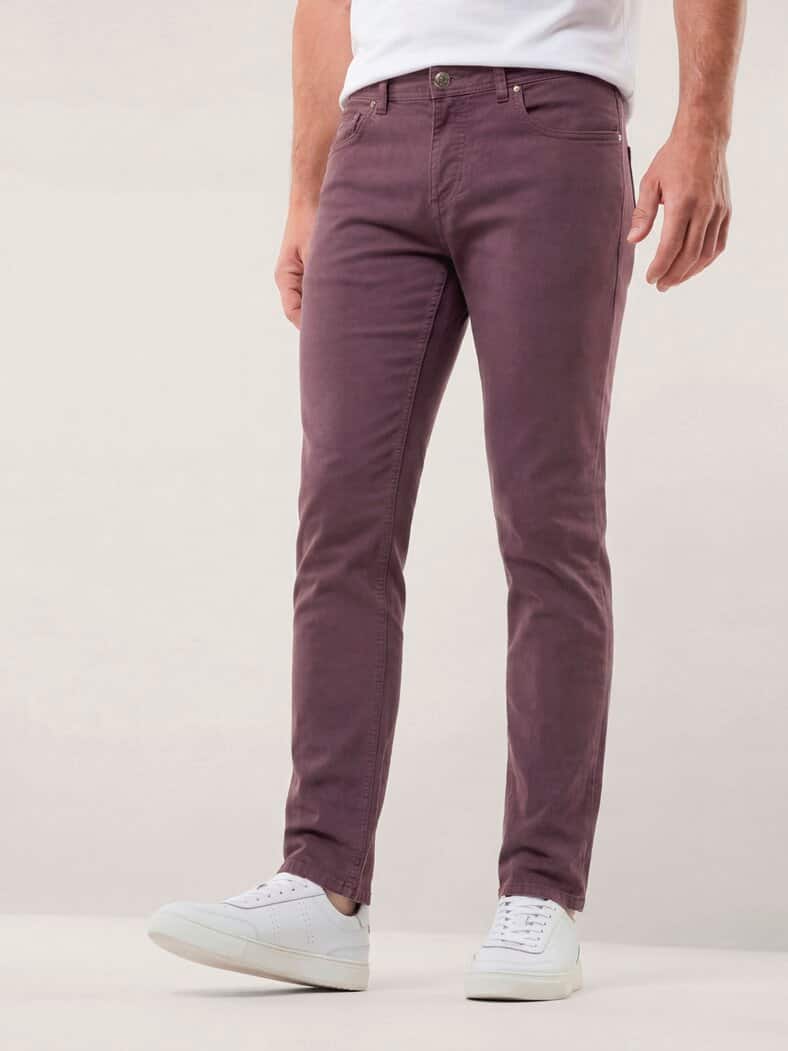 Baumwoll Five-Pocket Bordeaux