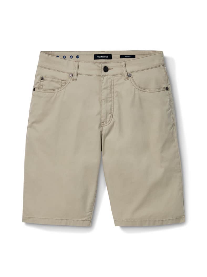 Ultraleicht Five Pocket Bermudas Safaribeige